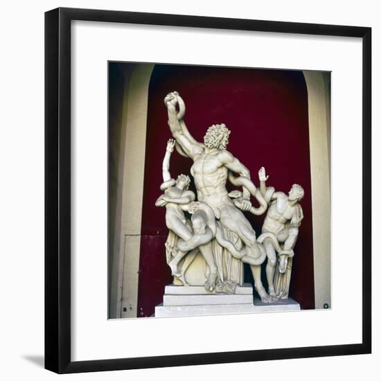 Laocoon Group, Early Restoration, c1st century-Unknown-Framed Giclee Print