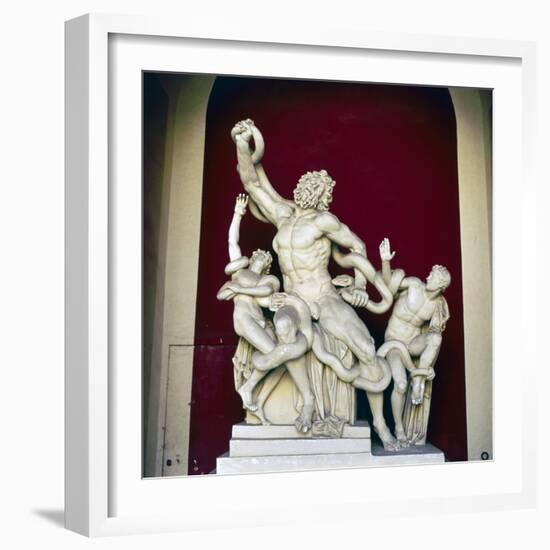 Laocoon Group, Early Restoration, c1st century-Unknown-Framed Giclee Print