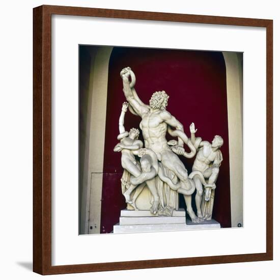 Laocoon Group, Early Restoration, c1st century-Unknown-Framed Giclee Print