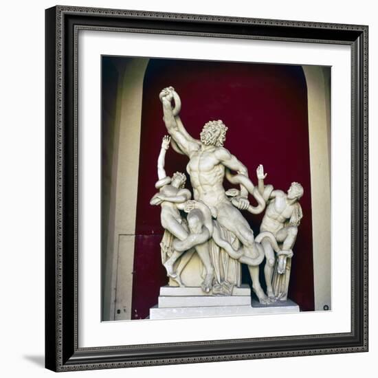 Laocoon Group, Early Restoration, c1st century-Unknown-Framed Giclee Print