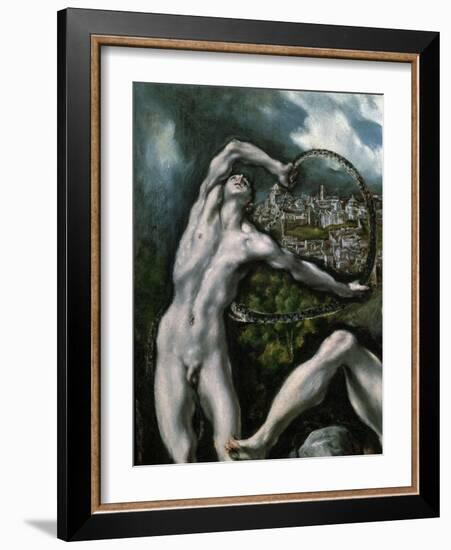 Laokoon and His Sons (Detail), 1610-1614-El Greco-Framed Giclee Print