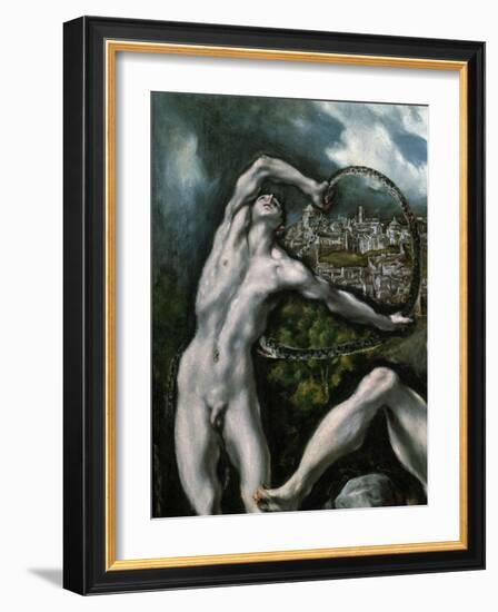 Laokoon and His Sons (Detail), 1610-1614-El Greco-Framed Giclee Print