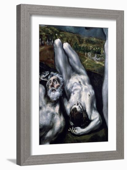 Laokoon and His Sons (Detail), 1610-1614-El Greco-Framed Giclee Print