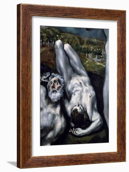 Laokoon and His Sons (Detail), 1610-1614-El Greco-Framed Giclee Print