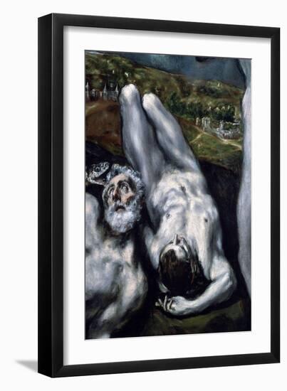 Laokoon and His Sons (Detail), 1610-1614-El Greco-Framed Giclee Print