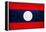 Laos Flag Design with Wood Patterning - Flags of the World Series-Philippe Hugonnard-Framed Stretched Canvas