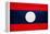 Laos Flag Design with Wood Patterning - Flags of the World Series-Philippe Hugonnard-Framed Stretched Canvas