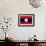 Laos Flag Design with Wood Patterning - Flags of the World Series-Philippe Hugonnard-Framed Art Print displayed on a wall
