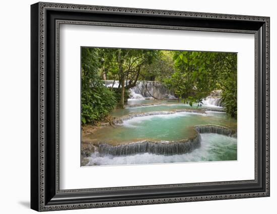 Laos, Kuang Si-Nigel Pavitt-Framed Photographic Print