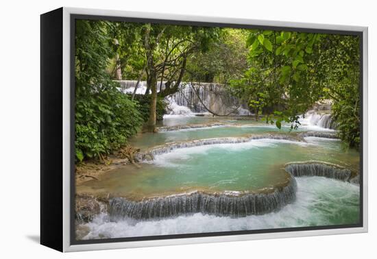 Laos, Kuang Si-Nigel Pavitt-Framed Premier Image Canvas