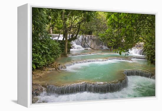 Laos, Kuang Si-Nigel Pavitt-Framed Premier Image Canvas