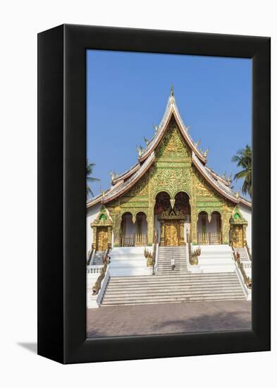 Laos, Luang Prabang. Wat Ho Pha Bang, Royal Palace.-Walter Bibikow-Framed Premier Image Canvas