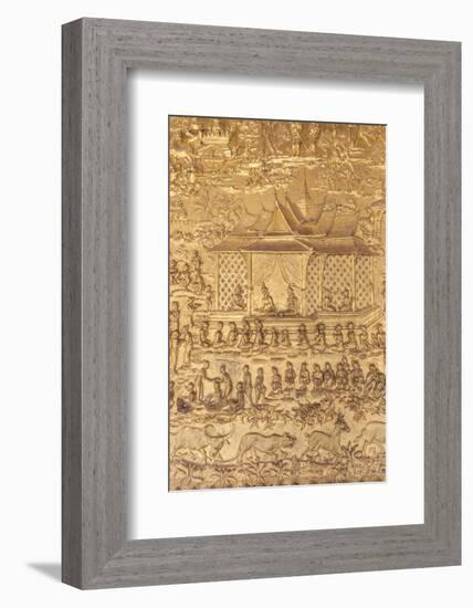 Laos, Luang Prabang. Wat Pa Huak exterior.-Walter Bibikow-Framed Photographic Print