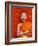 Laos, Luang Prabang, Wat Sensoukarahm, Portrait of Monk-Steve Vidler-Framed Photographic Print