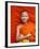 Laos, Luang Prabang, Wat Sensoukarahm, Portrait of Monk-Steve Vidler-Framed Photographic Print