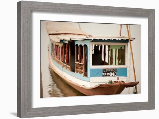 Laos Riverboat-Erin Berzel-Framed Photographic Print