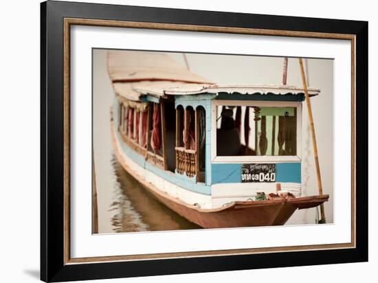 Laos Riverboat-Erin Berzel-Framed Photographic Print