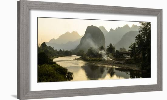 Laos, Vang Vieng. River Scene-Matt Freedman-Framed Photographic Print