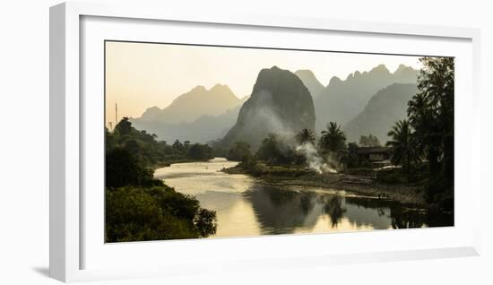 Laos, Vang Vieng. River Scene-Matt Freedman-Framed Photographic Print