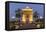 Laos, Vientiane. Patuxai, Victory Monument exterior at dusk.-Walter Bibikow-Framed Premier Image Canvas