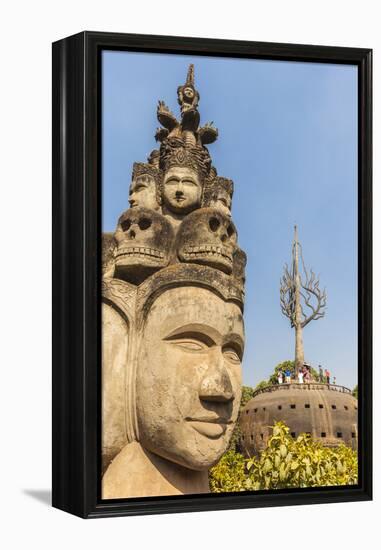 Laos, Vientiane. Xieng Khuan Buddha Park, statues of religious figures.-Walter Bibikow-Framed Premier Image Canvas