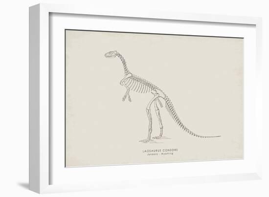 Laosaurus-The Vintage Collection-Framed Giclee Print