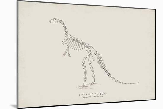 Laosaurus-The Vintage Collection-Mounted Giclee Print