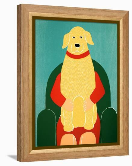 Lap Dog Yellow-Stephen Huneck-Framed Premier Image Canvas