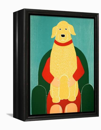 Lap Dog Yellow-Stephen Huneck-Framed Premier Image Canvas