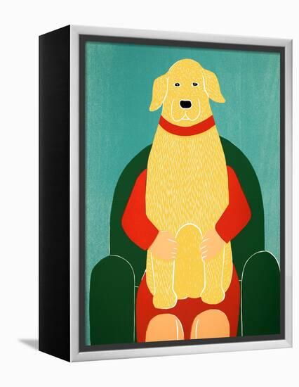 Lap Dog Yellow-Stephen Huneck-Framed Premier Image Canvas