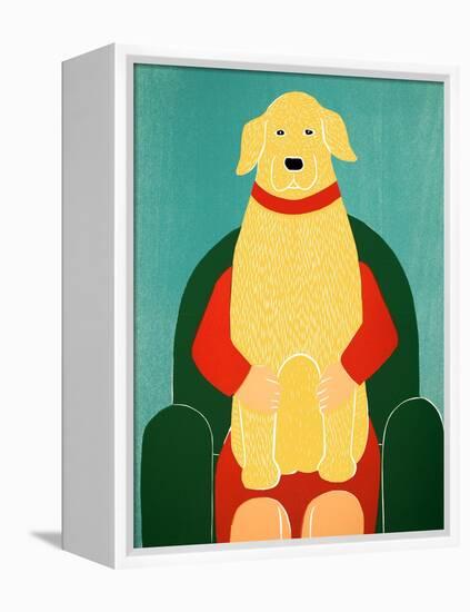 Lap Dog Yellow-Stephen Huneck-Framed Premier Image Canvas