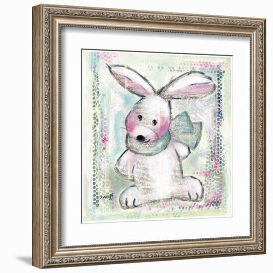 Lapin Vert-Joelle Wolff-Framed Art Print