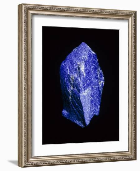 Lapis Lazuli, a Rare, Deep Blue Gemstone-Vaughan Fleming-Framed Photographic Print