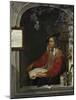 LApothicaire, dit aussi le Chimiste. The pharmacist, also called the chemist-Gabriel Metsu-Mounted Giclee Print