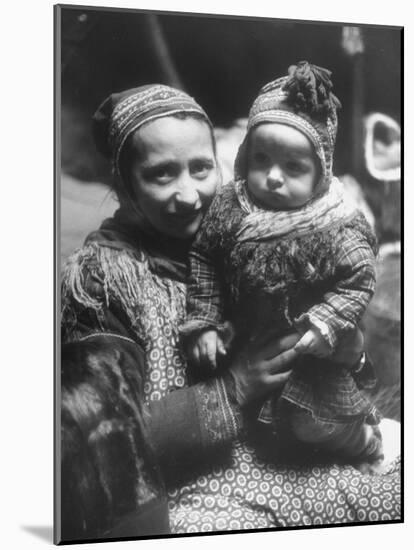 Lapp Woman Holding Her Child-Mark Kauffman-Mounted Photographic Print