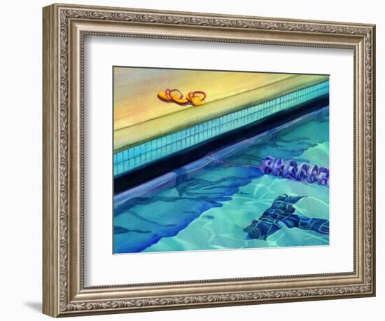 Lapping It Up-Terri Hill-Framed Giclee Print