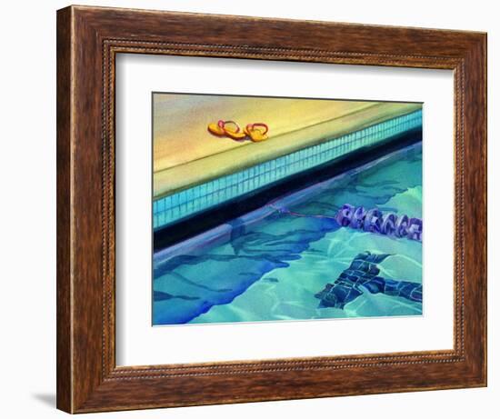 Lapping It Up-Terri Hill-Framed Giclee Print