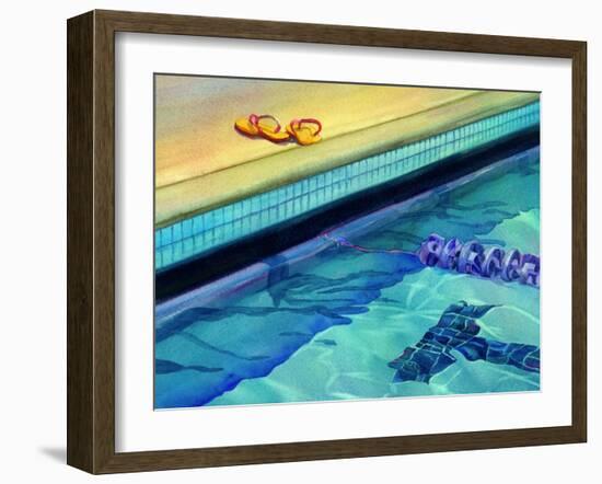 Lapping It Up-Terri Hill-Framed Giclee Print