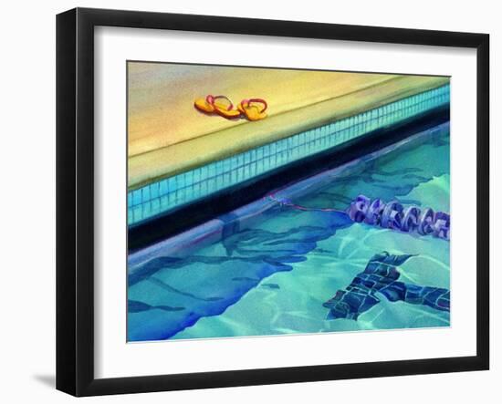 Lapping It Up-Terri Hill-Framed Giclee Print