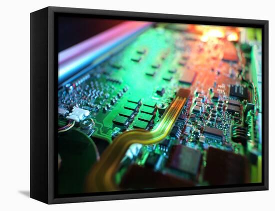 Laptop Circuit Board-Tek Image-Framed Premier Image Canvas