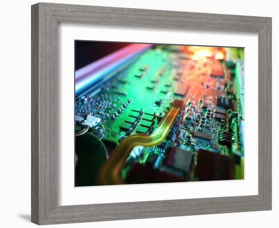 Laptop Circuit Board-Tek Image-Framed Photographic Print