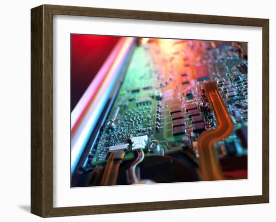 Laptop Circuit Board-Tek Image-Framed Photographic Print