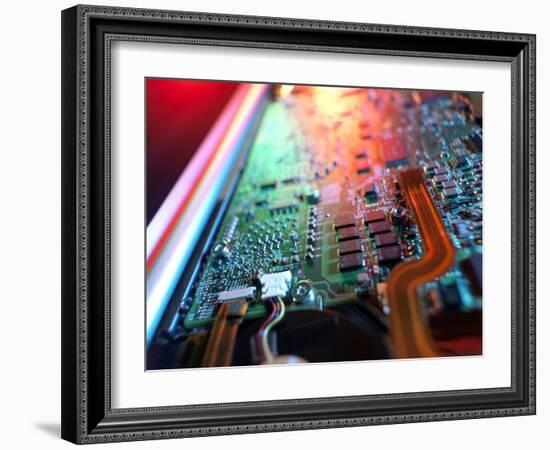 Laptop Circuit Board-Tek Image-Framed Photographic Print