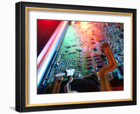Laptop Circuit Board-Tek Image-Framed Photographic Print