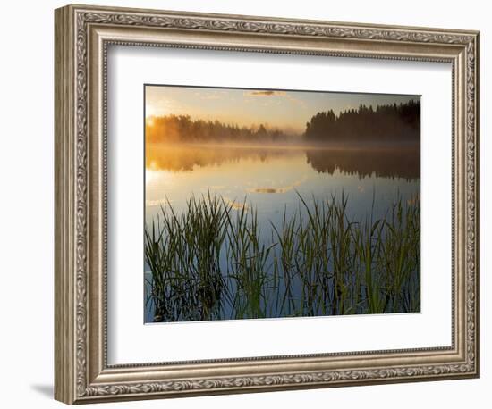 Lapwai Lake at Sunrise, Winchester Lake State Park, Idaho, USA-Charles Gurche-Framed Photographic Print