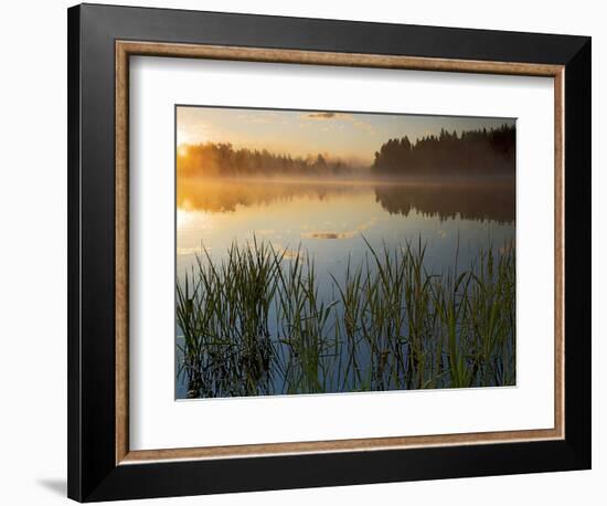 Lapwai Lake at Sunrise, Winchester Lake State Park, Idaho, USA-Charles Gurche-Framed Photographic Print