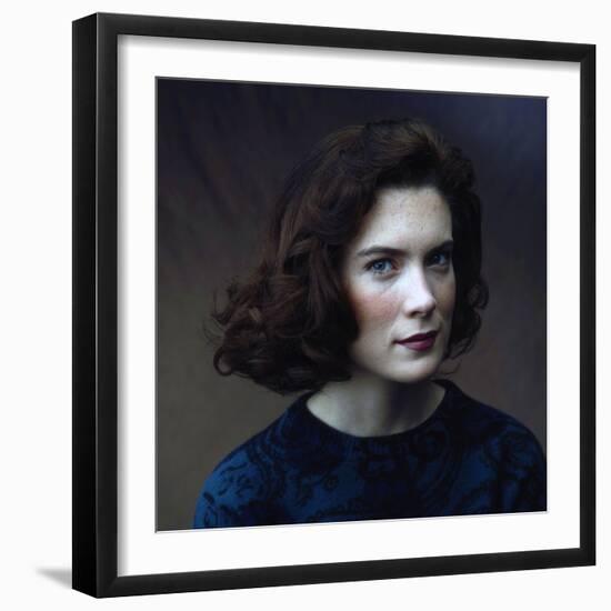 LARA FLYNN BOYLE. "Twin Peaks" [1990], directed by DAVID LYNCH.-null-Framed Photographic Print