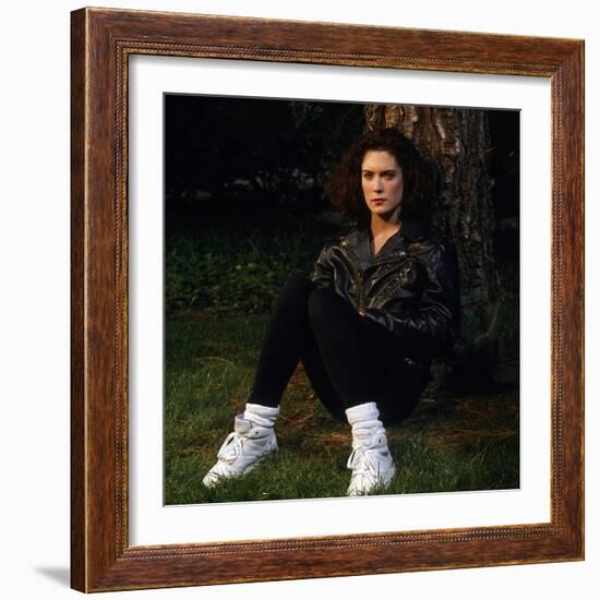 LARA FLYNN BOYLE. "Twin Peaks" [1990], directed by DAVID LYNCH.-null-Framed Premium Photographic Print