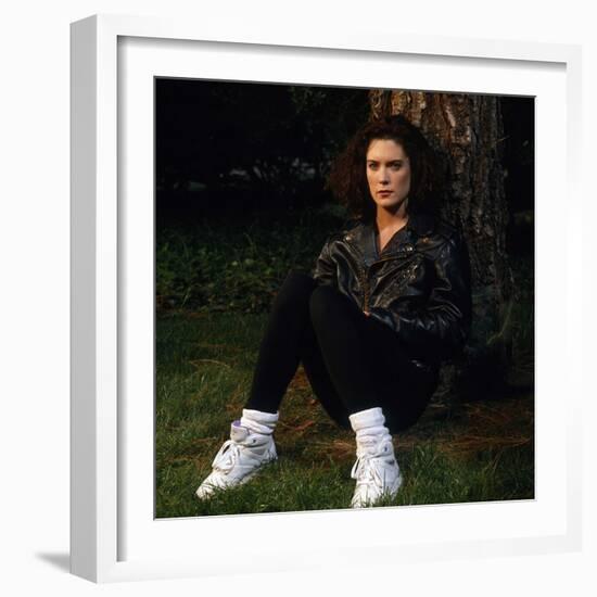 LARA FLYNN BOYLE. "Twin Peaks" [1990], directed by DAVID LYNCH.-null-Framed Photographic Print