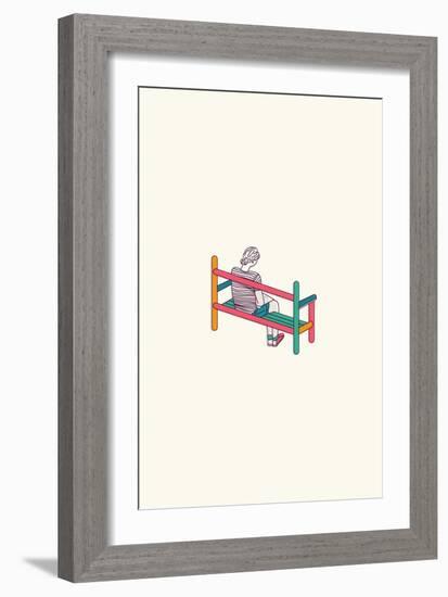 Lara in the Garden-null-Framed Premium Giclee Print